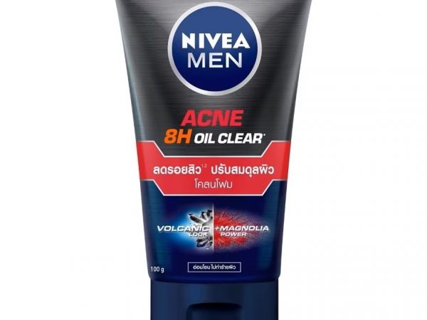 Nivea Men Acne Oil Clear Mud Foam 100 G. ผู้ชาย โฟมล้างหน้า ผิวมันมาก