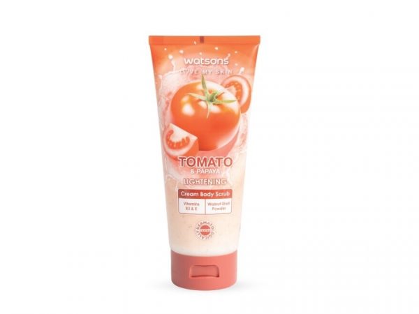 Watsons TomatoPapaya Cream Body Scrub 200g.