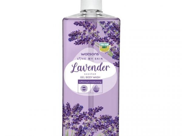 Watsons Love My Skin Lavender Scented Gel Body Wash 1000ml.