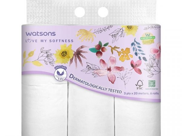 Watsons Bathroom Tissues 6 Rolls.