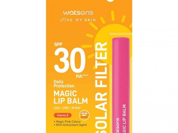 Watsons Love My Skin Solar Filter Daily Protection Magic Lip Balm SPF30 PA++++ 1.7g