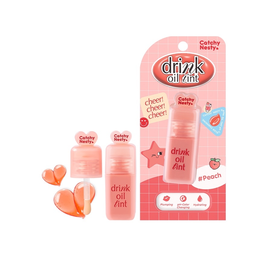 Catchy Nesty Drink Oil Tint 3.5g Peach