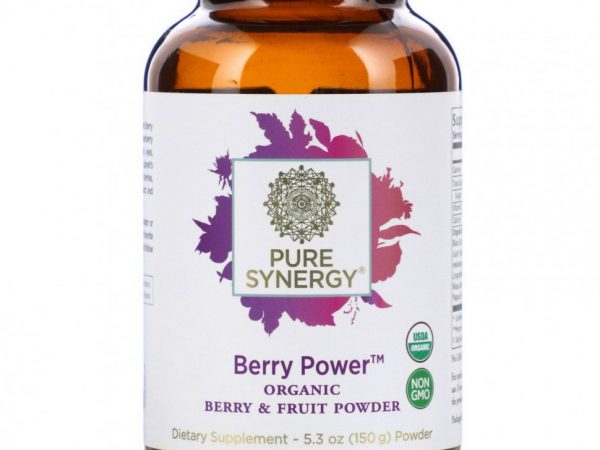 Pure Synergy, органический порошок из ягод и фруктов, Berry Power, 150 г (5,3 унции)
