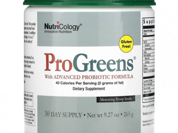 Nutricology, ProGreens с улучшенной формулой с пробиотиками, 265 г (9,27 унции)