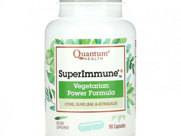 Quantum Health, Супер Иммун+, мощная вегетарианская формула продукт, 90 капсул