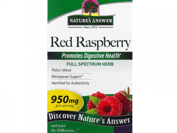 Nature's Answer, малина, 475 мг, 90 вегетарианских капсул