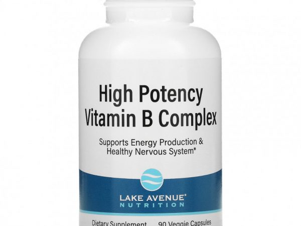 Lake Avenue Nutrition, комплекс витаминов группы B высокой эффективности действия, 90 вегетарианских капсул