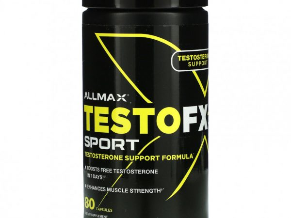 ALLMAX, TestoFX Sport, формула для поддержки тестостерона, 80 капсул