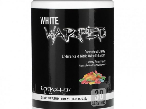 Controlled Labs, White Warped, предтренировочная добавка, усилитель выносливости и оксида азота, жевательный червь, 330 г (11,64 унции)