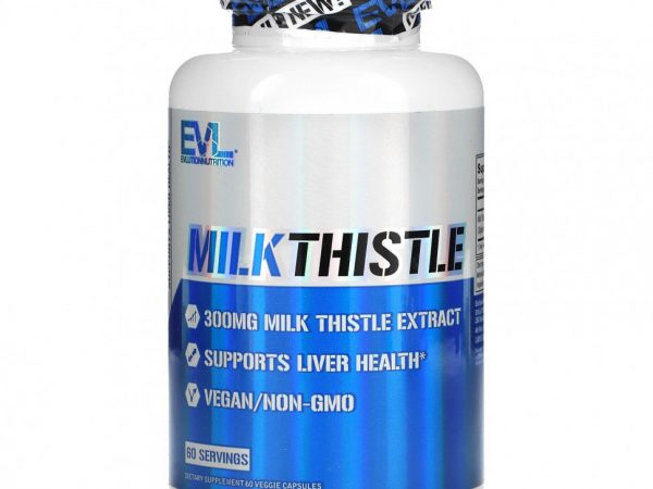 EVLution Nutrition, Milk Thistle, 300 mg, 60 Veggie Capsules