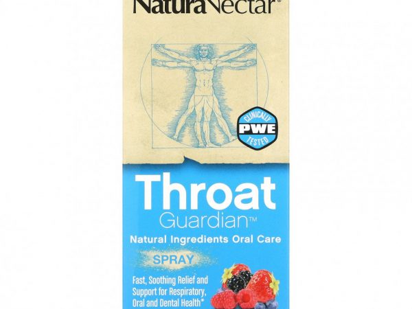 NaturaNectar, Throat Guardian, спрей, «ягодная смесь», 1 мл (30 жидк. унций)