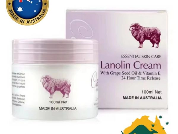Крем для лица с плацентой Careline Lanolin Cream with Grape Seed Oil 100 мл. Австралия