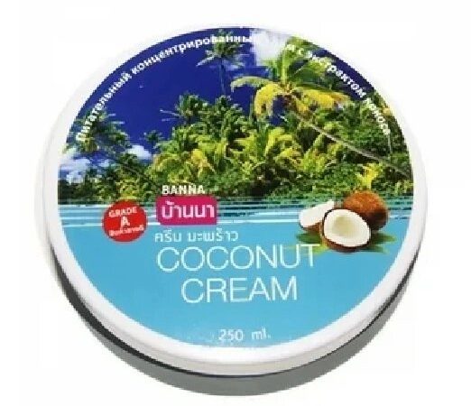 Крем для тела  Кокос 250 мл / Banna Coconut Cream 250 ml, Таиланд