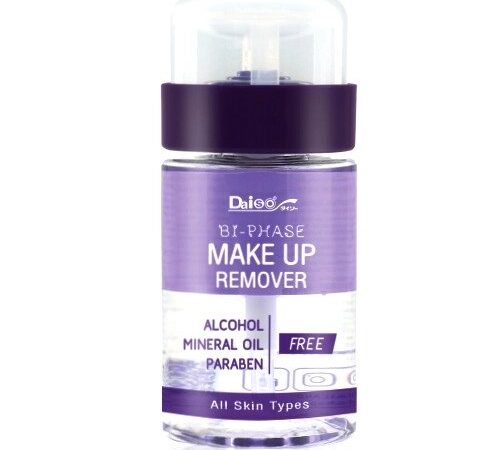 Лосьон двухфазный для снятия макияжа без спирта и парабенов Daiso Bi Phase Make Up Remover, 90 мл. Япония