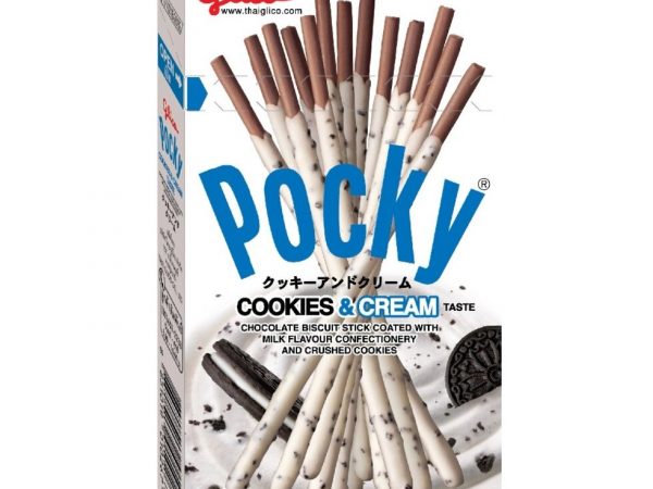 Палочки-печенье в глазури Glico Pocky Biscuit Stick, 45 гр. Таиланд (в ассортименте) COOCKIES  CREAM
