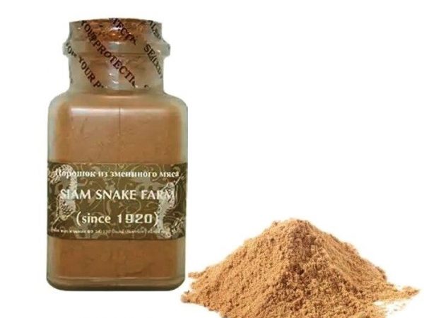 Порошок из Змеиного мяса и Желчи Змеи для усиления потенции Snake Powder Siam Snake Farm, 35 гр. Таиланд