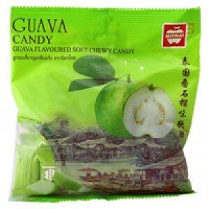 Жевательные тайские конфеты с соком Гуавы, MitMai Guava Shewy Candy, 110 гр., Таиланд