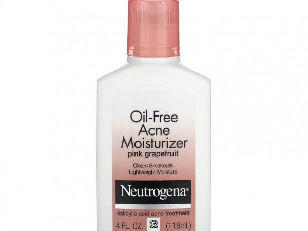 Neutrogena, Безмасляное увлажняющее средство от акне, розовый грейпфрут, 118 мл (4 жидк. Унции)