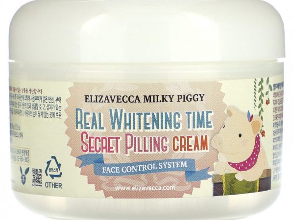 Elizavecca, Milky Piggy, Secret Pilling Cream, крем для пилинга кожи лица, 100 г (3,53 унции)