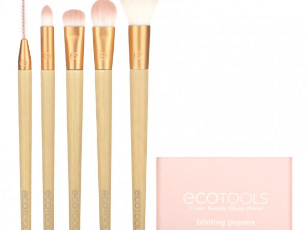 EcoTools, Набор кистей Starry Glow, ограниченная серия, подарочный набор из 6 предметов