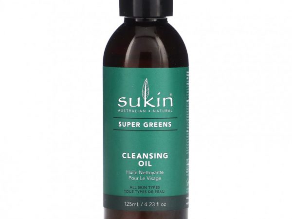 Sukin, Super Greens, очищающее масло, 125 мл (4,23 жидк. Унции)