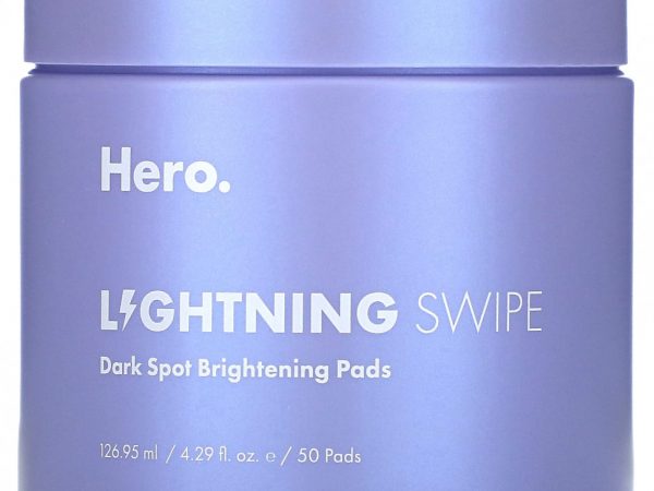 Hero Cosmetics, Lightning Swipe, диски для осветления темных пятен, 50 шт.