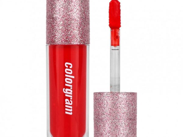 Colorgram, Thunderbolt Tint Lacquer, 02 Heart Tok: Классический ярко-красный, 4,5 г (0,15 унции)