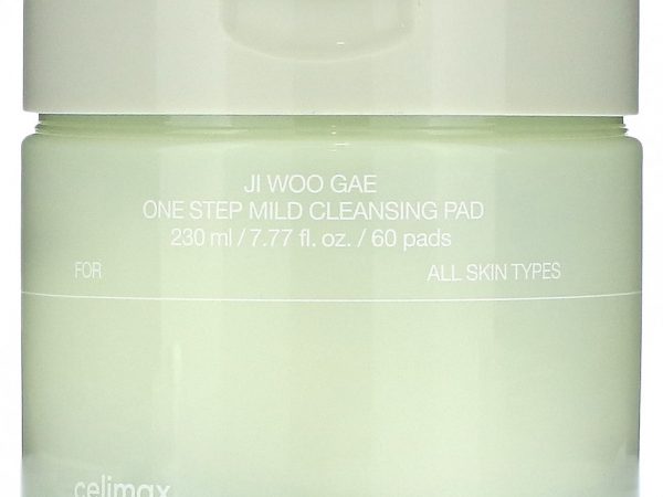 Celimax, One Step Mild Cleansing Pad, Ji Woo Gae, 60 подушечек