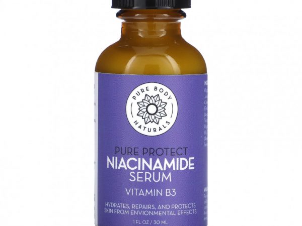 Pure Body Naturals, Pure Protect, сыворотка с ниацинамидом, 30 мл (1 жидк. Унция)