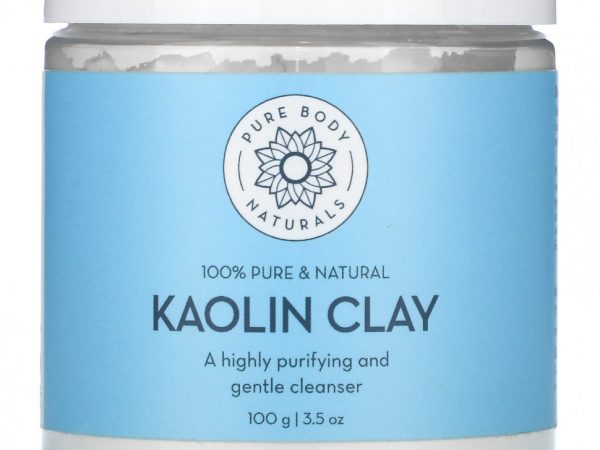 Pure Body Naturals, 100% чистая и натуральная каолиновая глина, 100 г (3,5 унции)