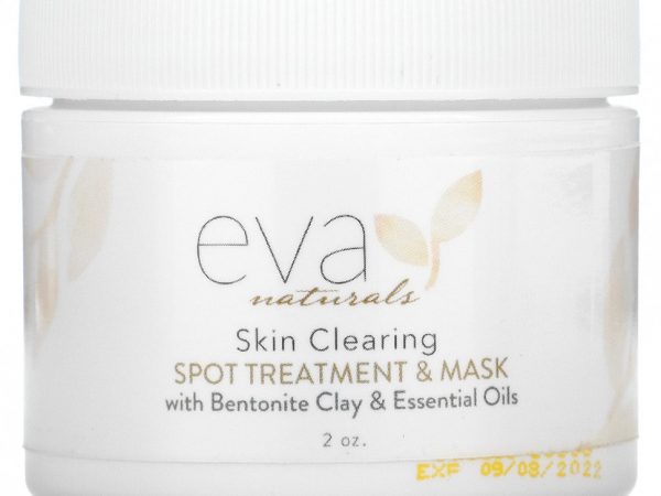 Eva Naturals, Маска для очищения кожи, точечное лечение, 2 унции