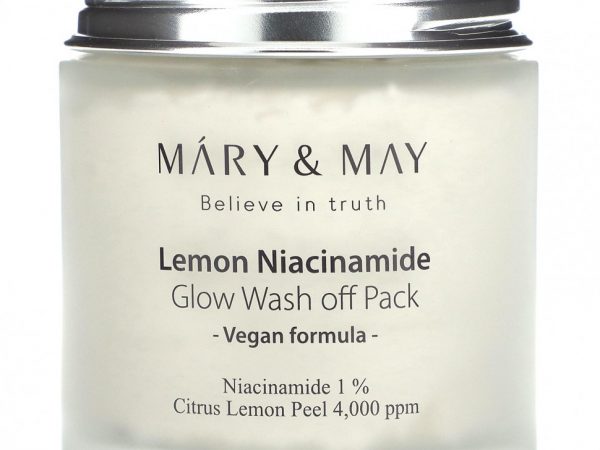 Mary&May, Lemon Niacinamide Glow, смываемая маска, 125 г (4,4 унции)
