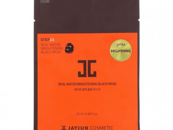 Jayjun Cosmetic, Real Water Brightening Black, маска, 3 этапа улучшения цвета, 1 набор