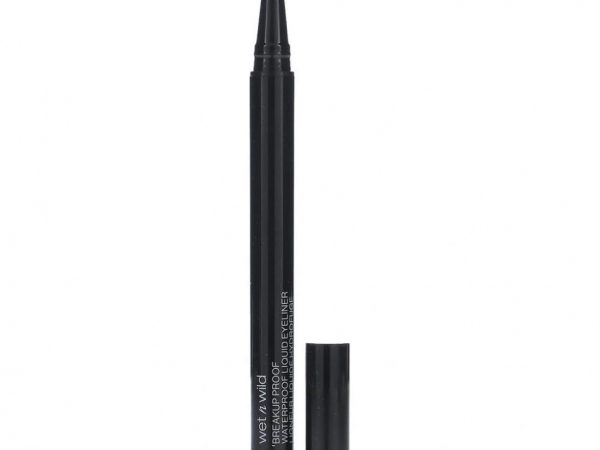 Wet n Wild, Breakup Proof, водостойкая жидкая подводка для глаз, насыщенный черный, 0,9 мл (0,03 жидк. унции)