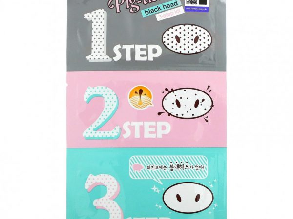 Holika Holika, Pig-Nose Clear Blackhead, 3-шаговый набор, 1 процедура