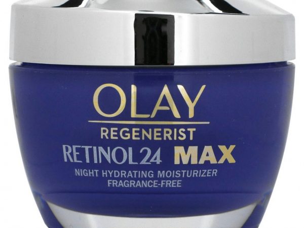 Olay, Regenerist, Retinol 24, ночное увлажняющее средство, без отдушек, 48 унций (1,7 унции)