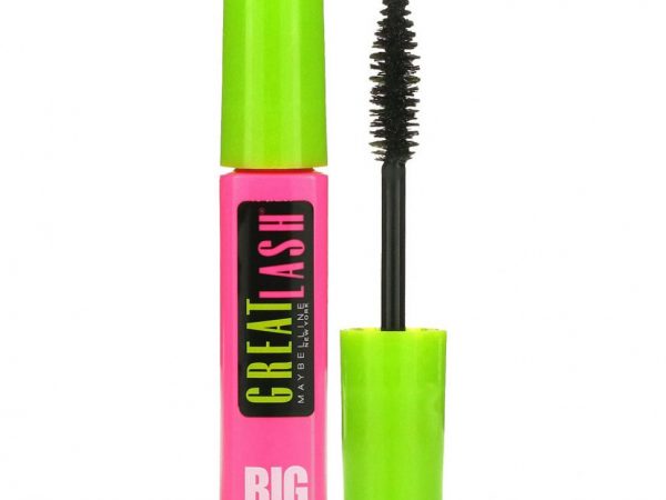 Maybelline, Тушь для ресниц Great Lash Big, оттенок 130 угольно-черный, 10 мл