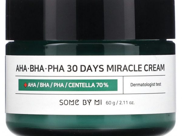 Some By Mi, Крем с кислотами AHA, BHA, и PHA, для устранения несовершенств кожи за 30 дней, 60 г