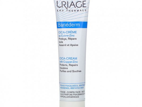 Uriage, Bariederm, Cica-крем с медно-цинком, без отдушек, 1,35 жидких унций (40 мл)