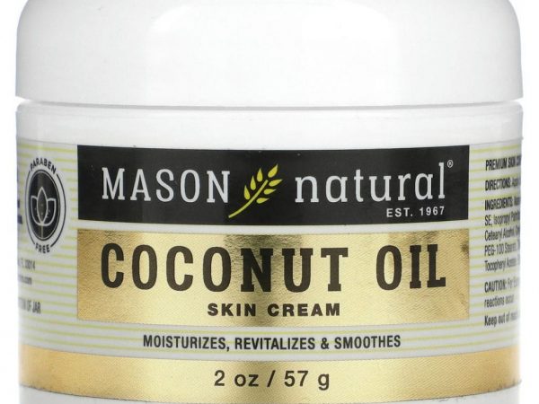 Mason Natural, Крем для кожи с кокосовым маслом, 57 г (2 унции)
