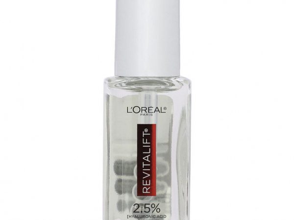 L'Oréal, Revitalift Derm Intensives, 2,5% [гиалуроновая кислота + кофеин] сыворотка для кожи вокруг глаз, без отдушек, 20 мл (0,67 жидк. Унции)