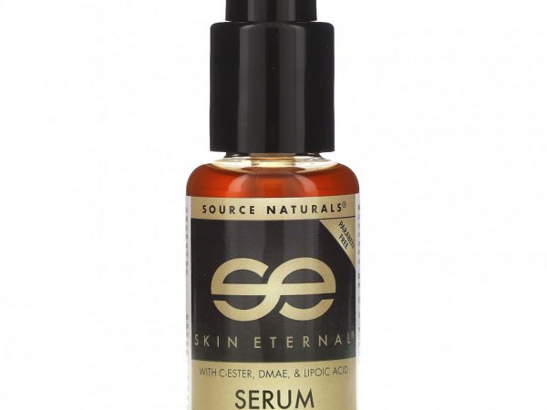 Source Naturals, Skin Eternal, сыворотка для век с эфирами витамина С, ДМАЭ и липоевой кислотой, 50 мл (1,7 ждк. унций)