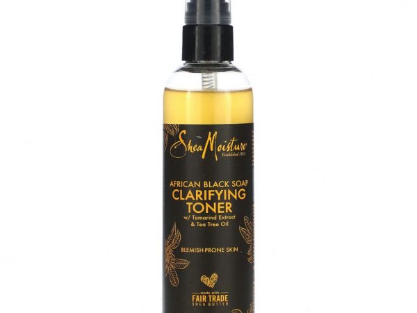 SheaMoisture, African Black Soap, очищающий тоник с экстрактом тамаринда и чайным маслом, 121 мл (4,1 жидк. Унции)