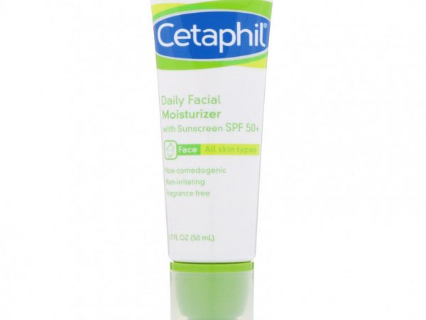 Cetaphil, Ежедневное увлажняющее средство для лица, SPF 50+, 50 мл (1,7 жидк. Унции)