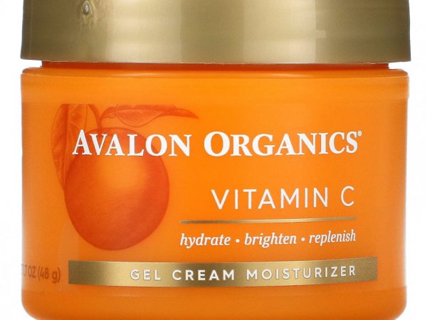Avalon Organics, Витамин C, увлажняющий гель-крем, 48 г (1,7 унции)