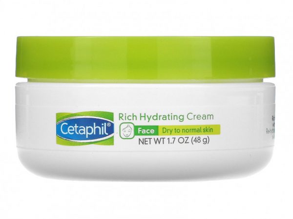 Cetaphil, интенсивно увлажняющий ночной крем с гиалуроновой кислотой, 48 г (1,7 унции)