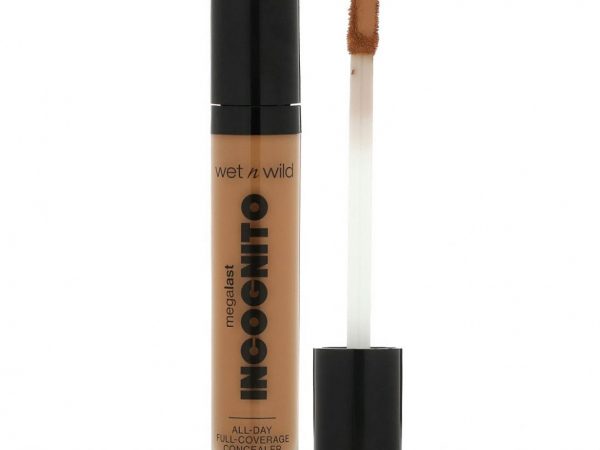 wet n wild, Megalast, Incognito, консилер для полного покрытия на весь день, глубокий загар, 31,75 г (1,12 унции)