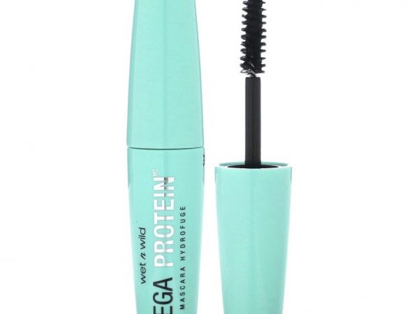 wet n wild, Водостойкая тушь для ресниц Mega Protein, черная, 6 мл (0,21 жидк. Унции)