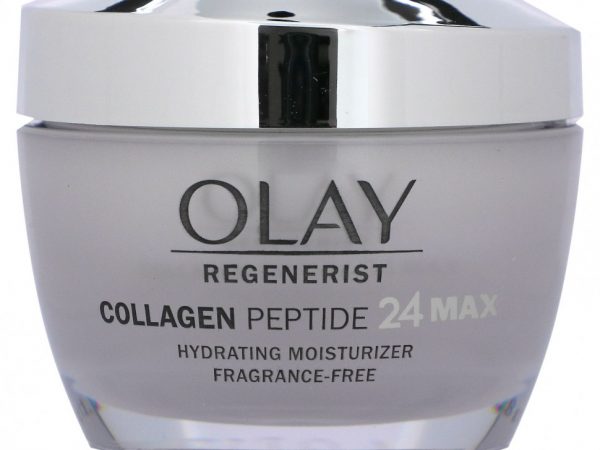 Olay, Regenerist, увлажняющее увлажняющее средство с пептидами коллагена 24, без отдушек, 48 г (1,7 унции)