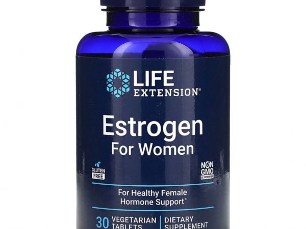 Life Extension, эстроген для женщин, 30 вегетарианских таблеток